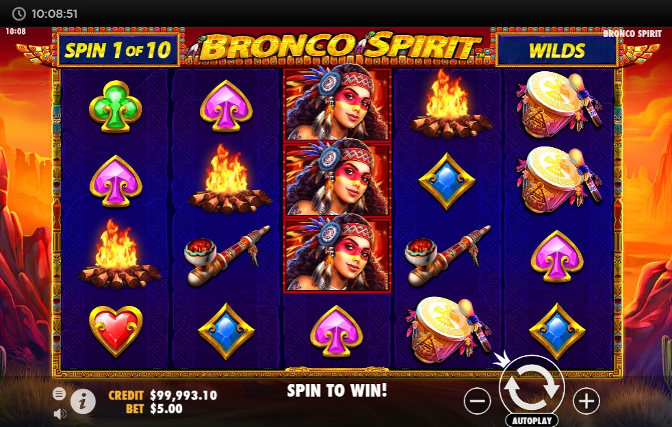 Bronco spirit slot machine